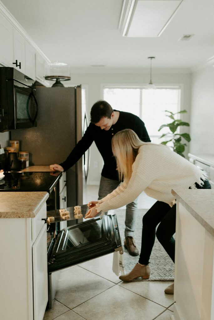 Valentine's date baking session