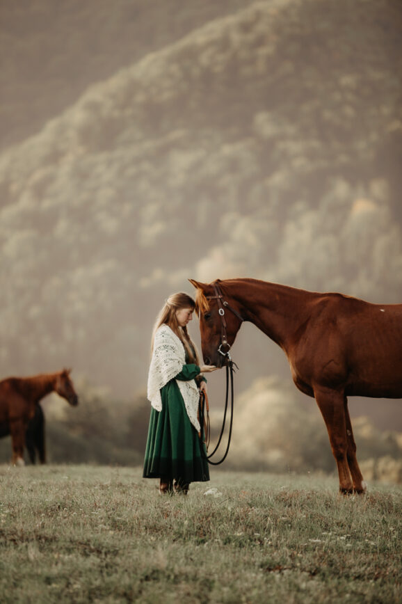 Little Woman horse photoshoot idea